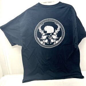 Vintage 2000's Weed Skull Marijuana UNOA Tee Shirt Black XL New